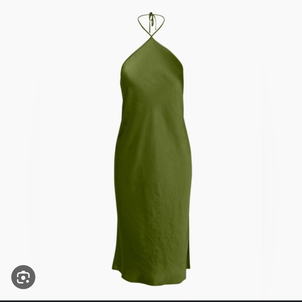 Aritzia Nightwood Midi Halter Dress Size XS in “Succulent Green”